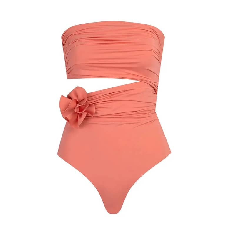 Peach Petal Glamour Swimsuit
