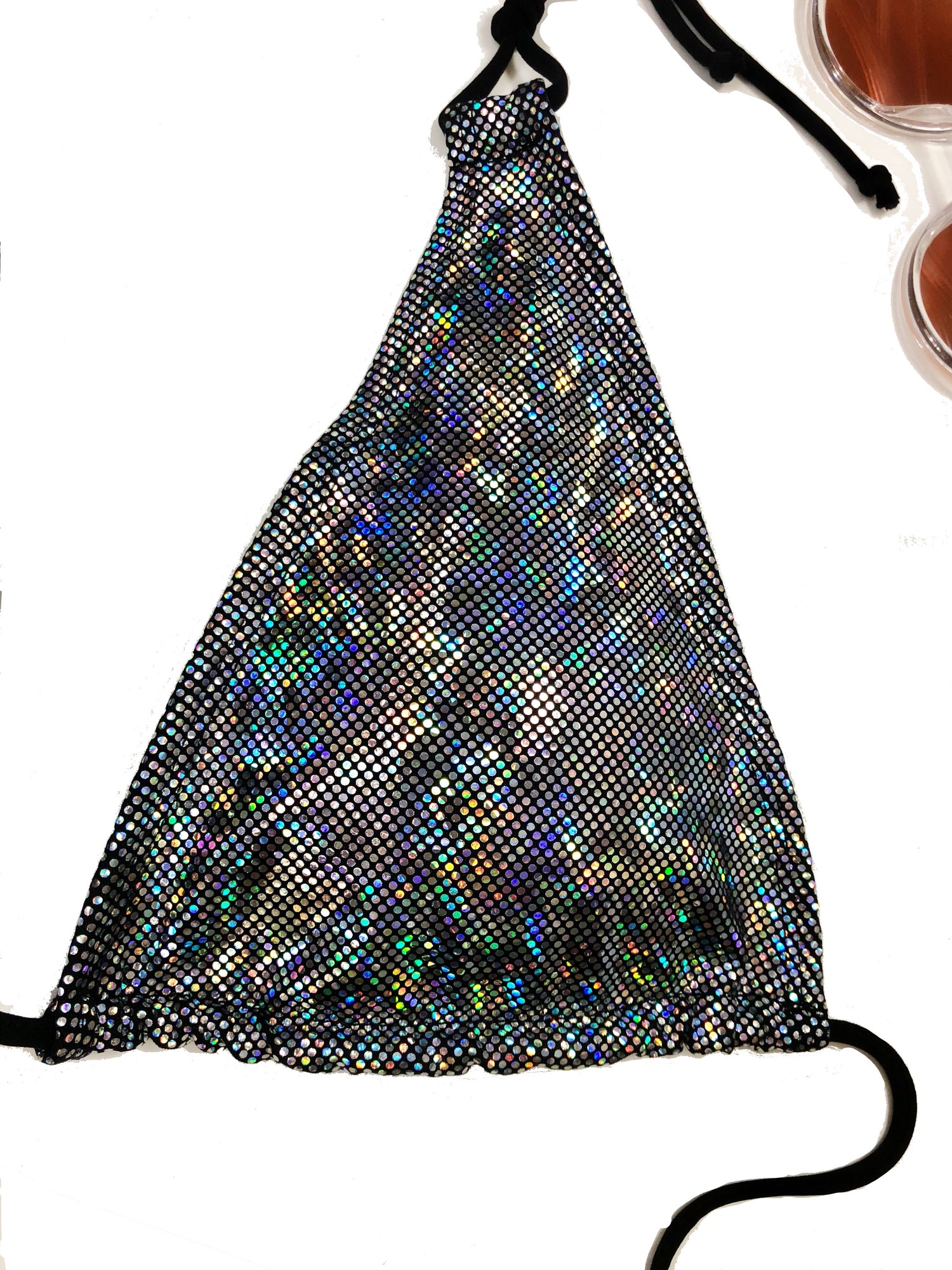 wendolin-designs - Wendolin Designs - Bikini Top - Triangular Bikini Top- Color Holographic Silver