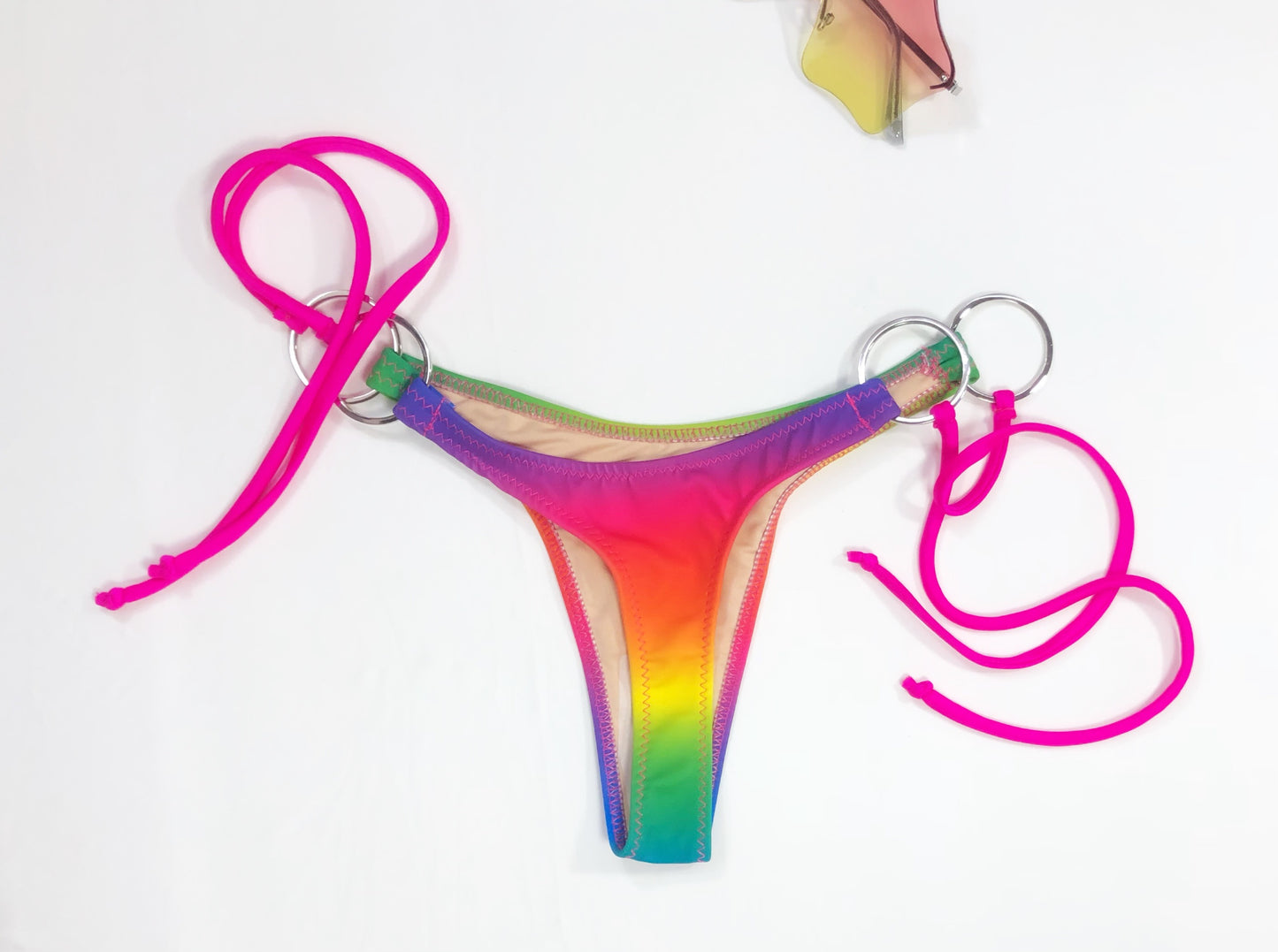 wendolin-designs - Wendolin Designs - Set - Two Piece Bikini Set / Rainbow