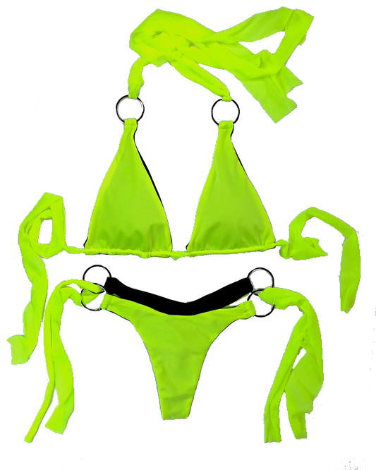 wendolin-designs - Wendolin Designs -  - Two piece bikini set/ Neon Green