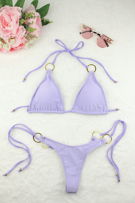 Purple Color Bikini Set