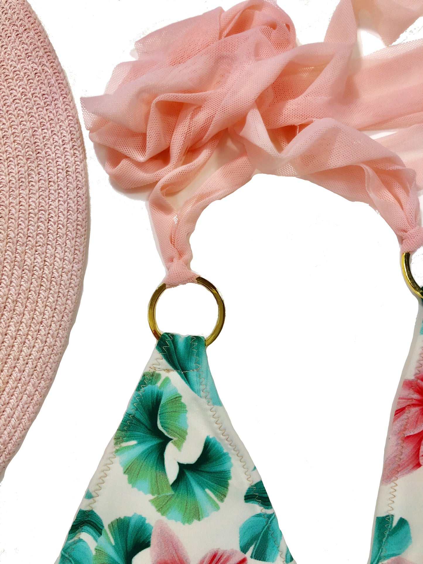 wendolin-designs - Wendolin Designs - Bikini Top - Tropical pink bikini set / two piece