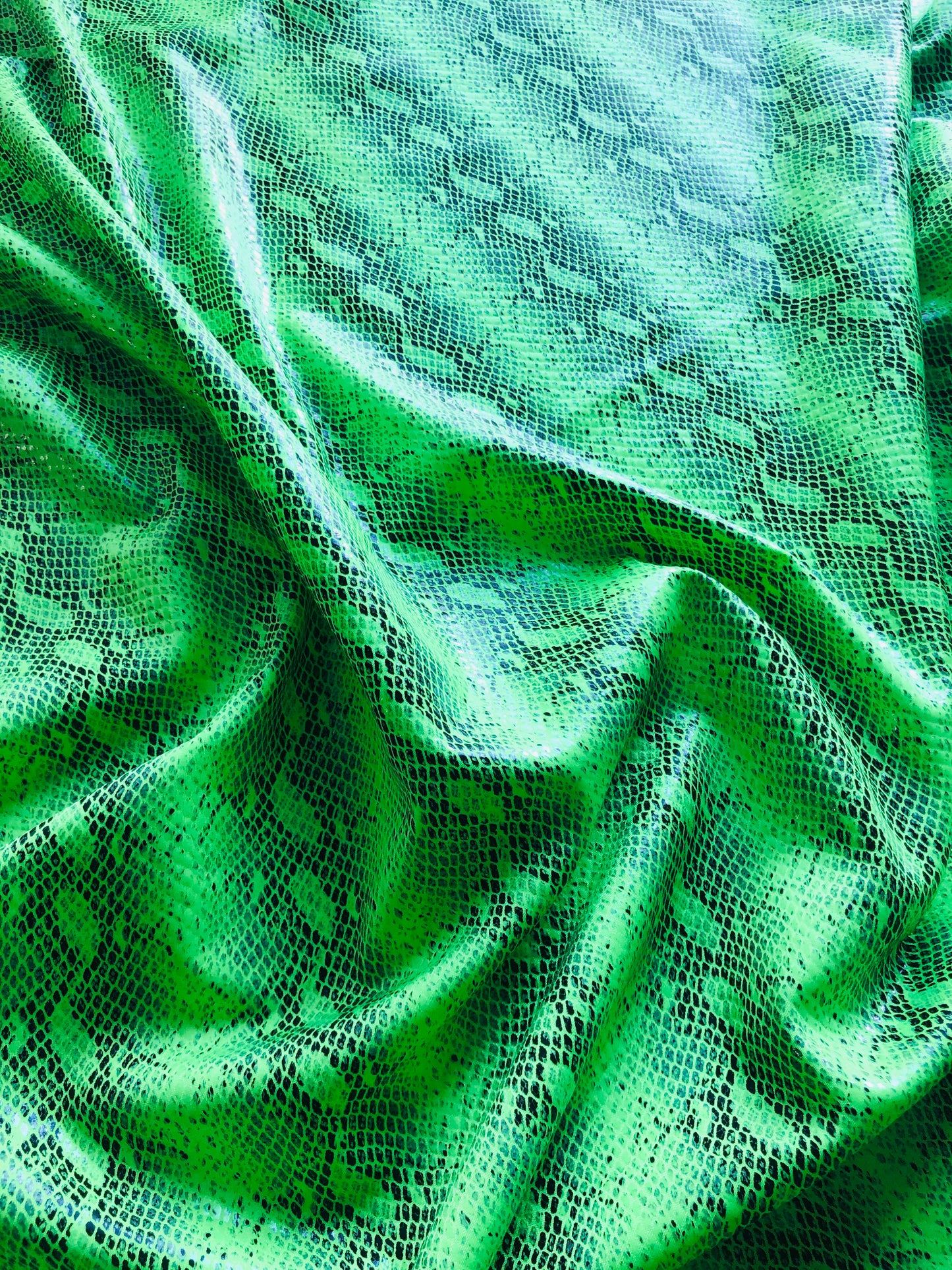Bikini Top Wild Snake Green Print