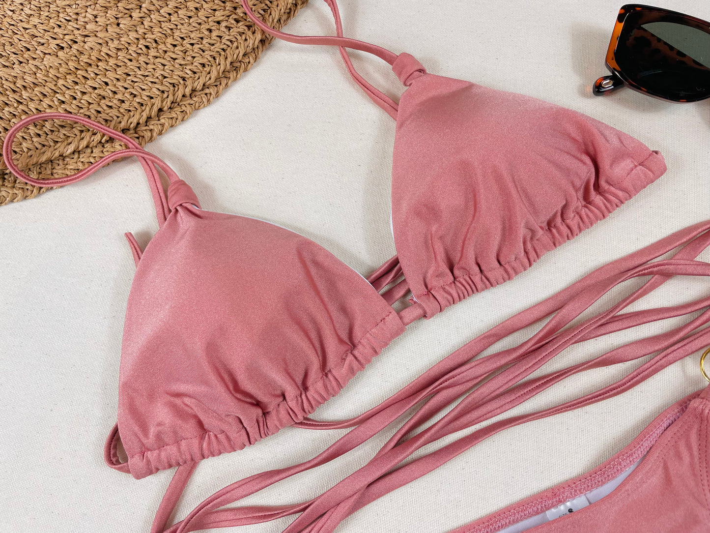 Nude Pink Cancun Beach Bikini Set