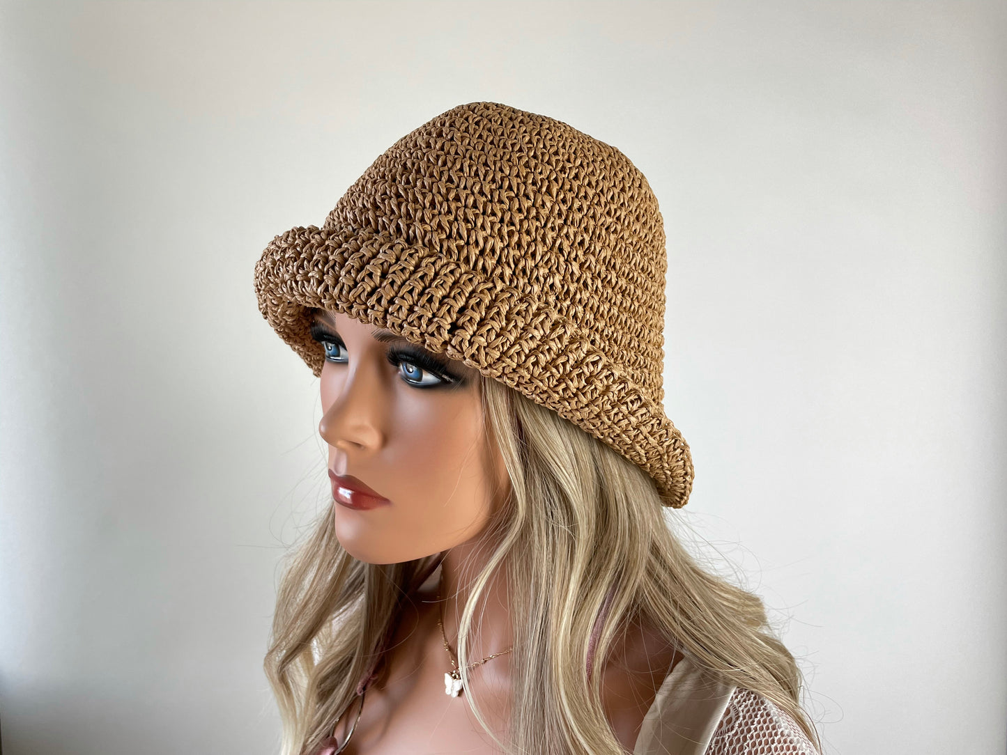 Beach Straw Bucket Hat