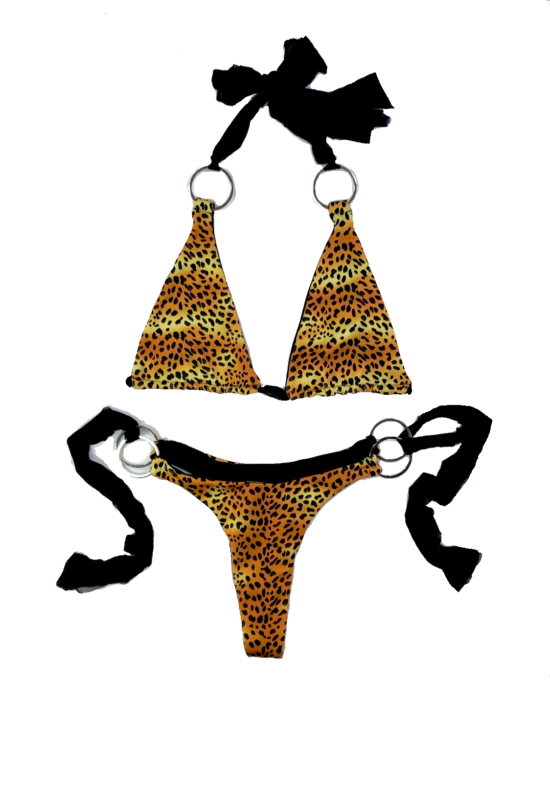 wendolin-designs - Wendolin Designs -  - Two piece bikini set / Leopard print.