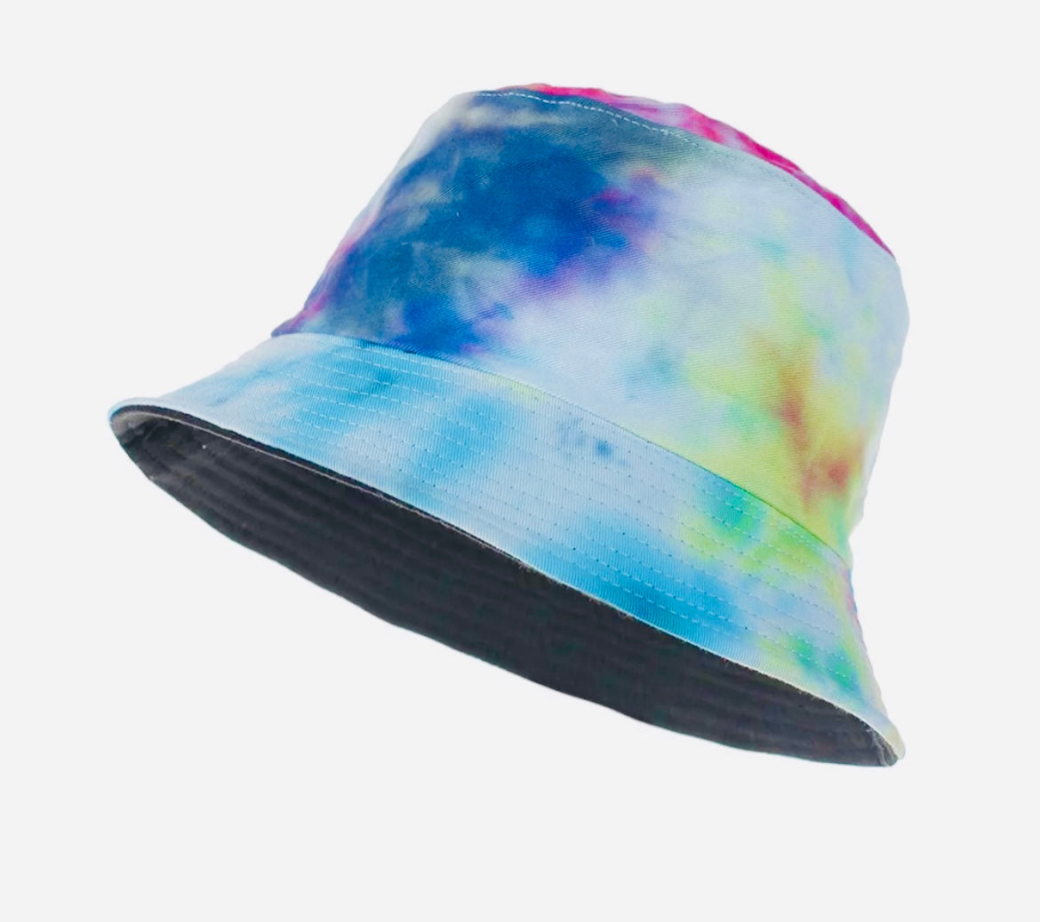 Tie Dye Rainbow Bucket Hat