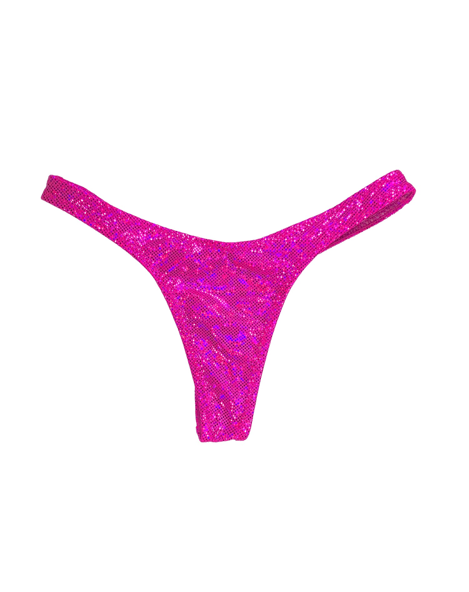 wendolin-designs - Wendolin Designs - Bikini bottom - Thong Style bottom-Color Pink Holographic