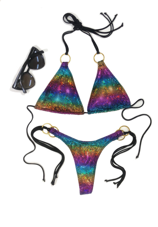 wendolin-designs - Wendolin Designs - Bikini Top - Triangular Bikini Set- Color Rainbow