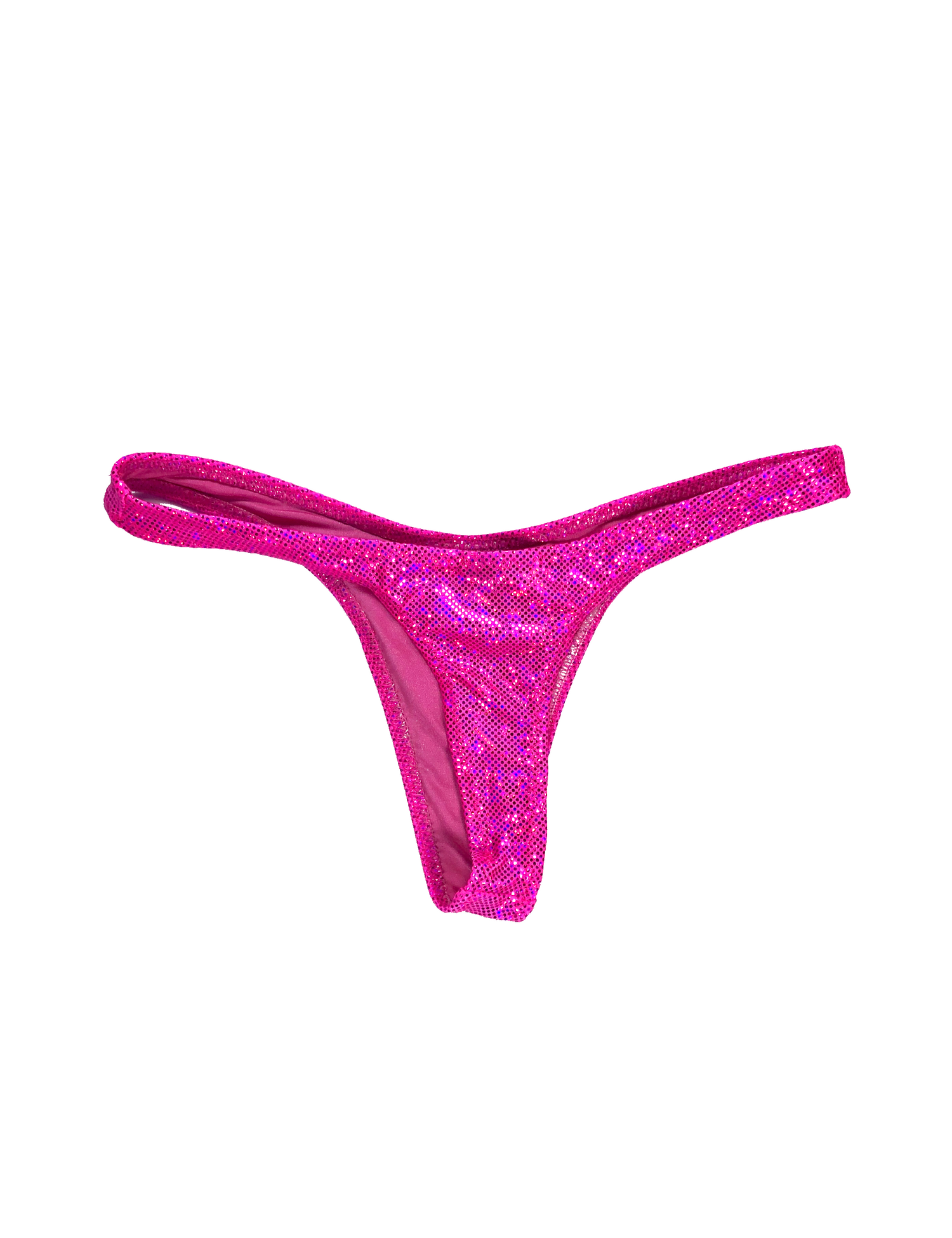 wendolin-designs - Wendolin Designs - Bikini bottom - Thong Style bottom-Color Pink Holographic