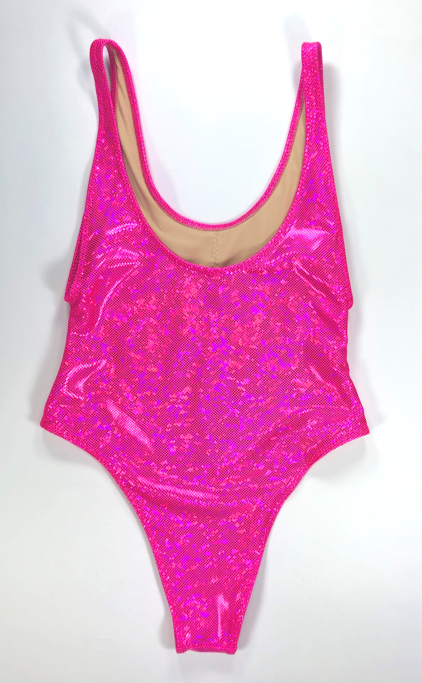 wendolin-designs - Wendolin Designs - Swimsuit - One Piece Swimsuit High Cut - Holographic Pink